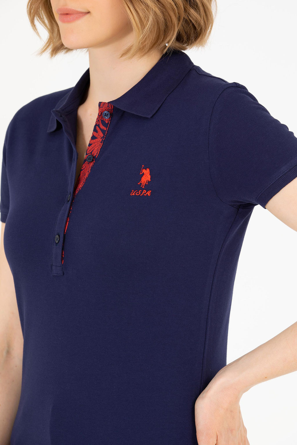 Женская темно-синяя футболка Basic - U.s. polo assn фото 21