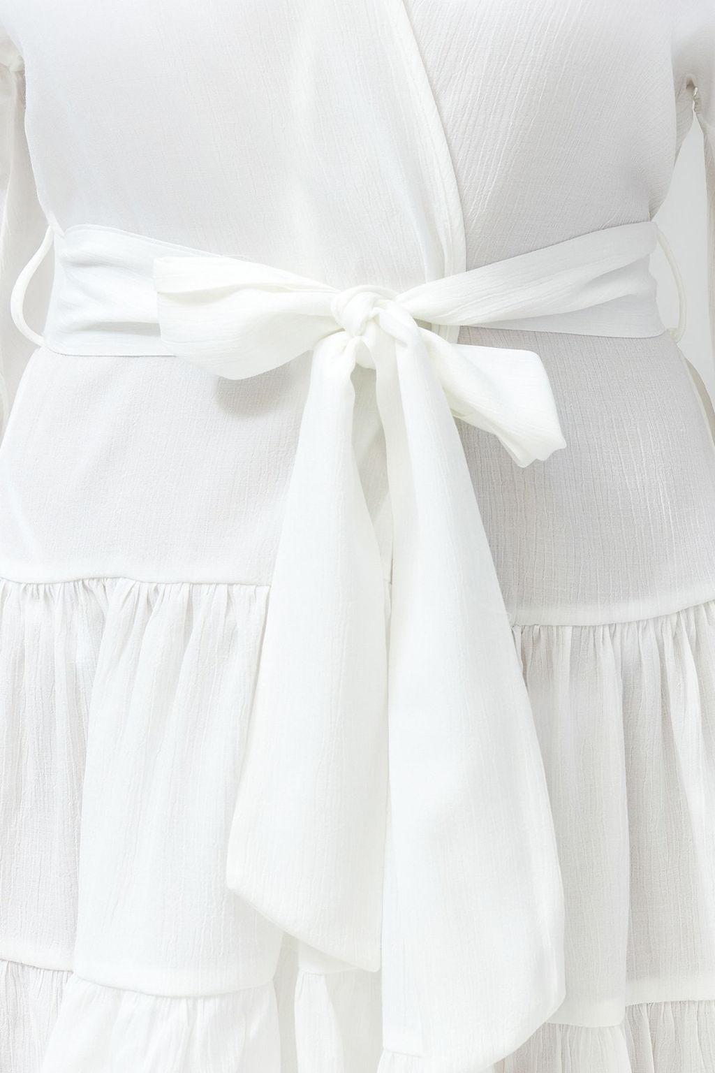 Plaj Giyim Beyaz Kusakl? Mini Dokuma F?rf?rl? Kimono&Kaftan TBESS24KM00032 - Trendyolmilla фото 4