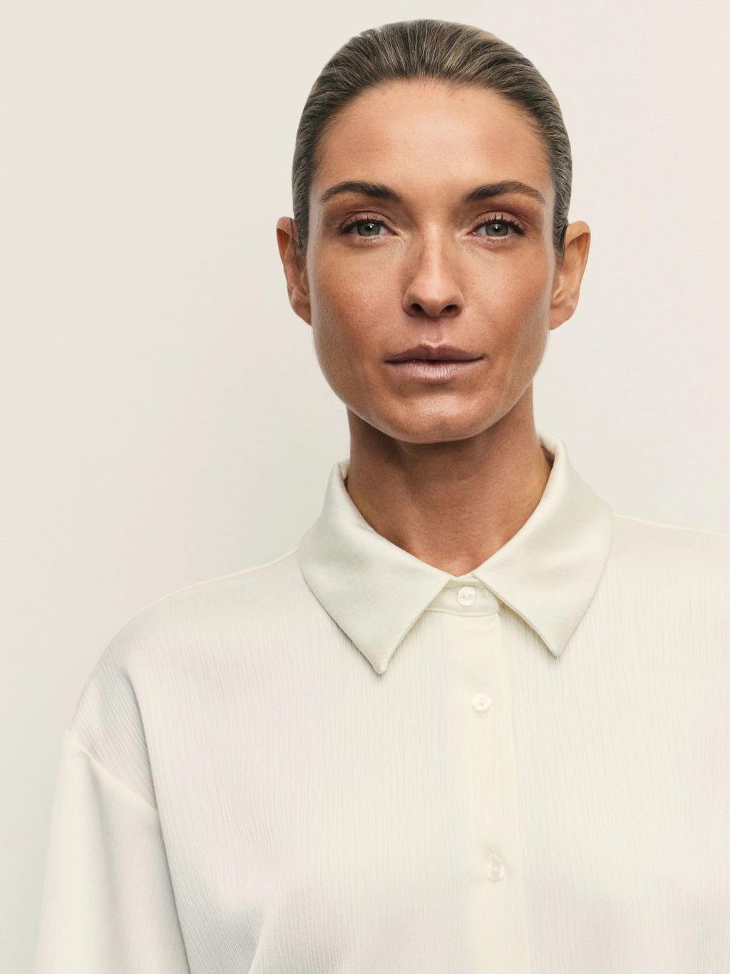 Блузка из жатого сатина / Zarina  фото 6