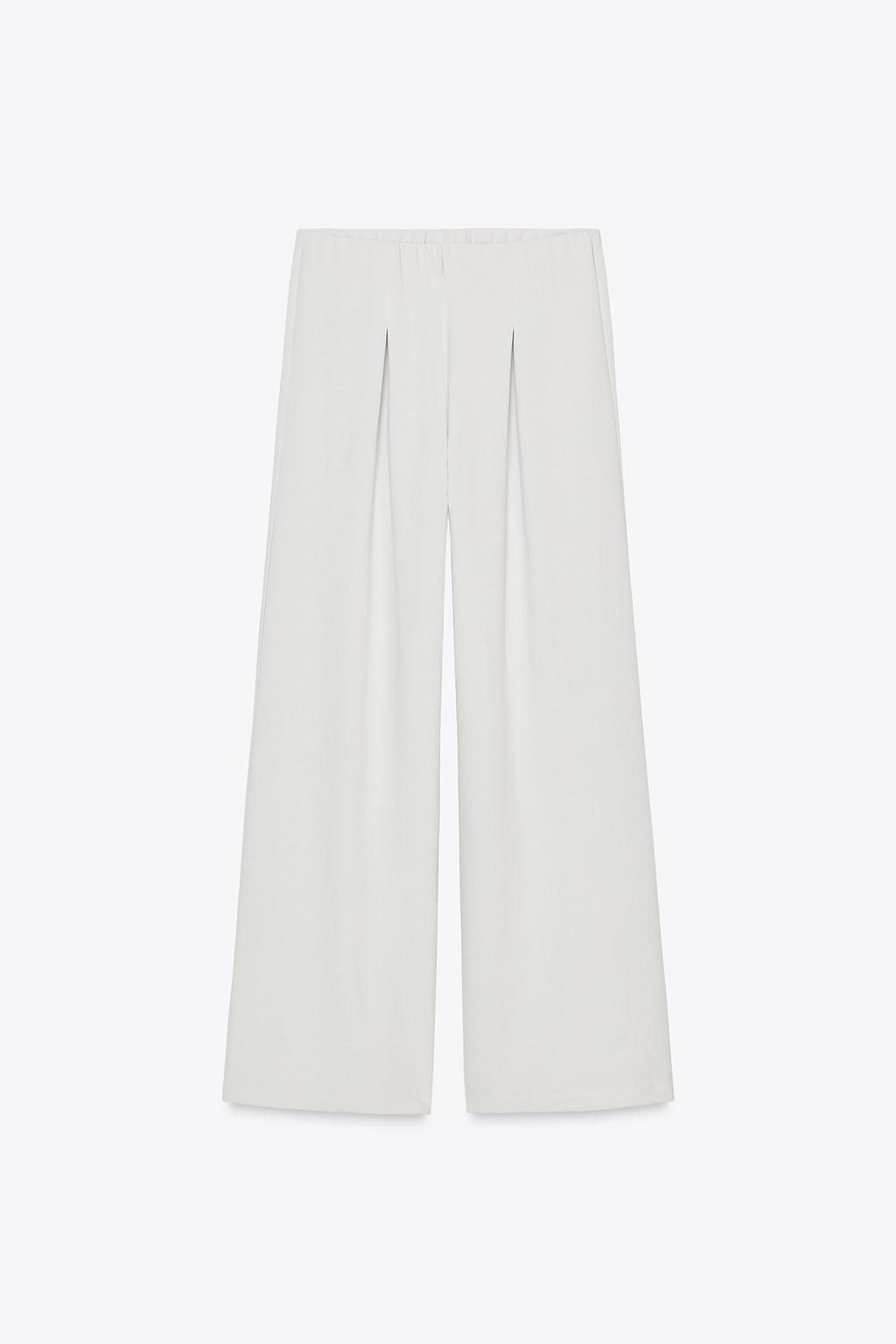 LOOSE-FITTING DARTED TROUSERS - Zara фото 17