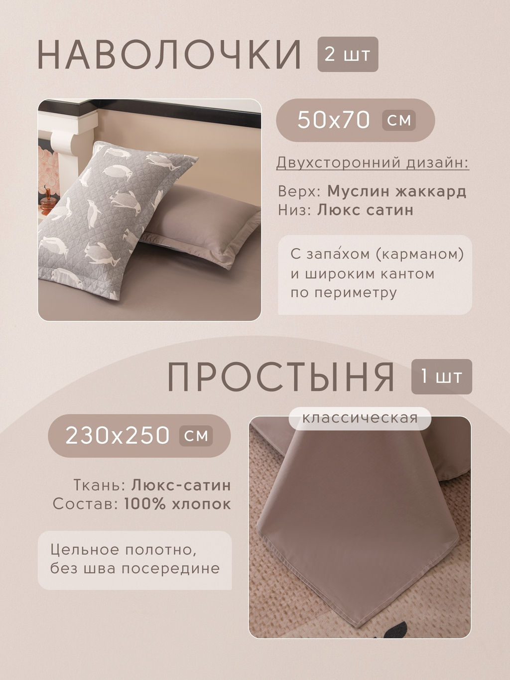 Комплект постельного белья Сатин Aurora Veil с Покрывалом AV001 Евро - Ситрейд фото 3