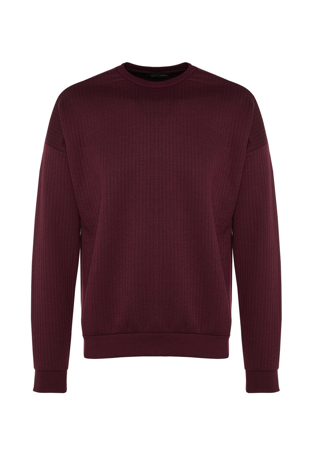 TRENDYOL MAN Bordo Regular Fit Uzun Kollu Dokulu Sweatshirt TMNAW22SW1020 - Trendyolmilla фото 8