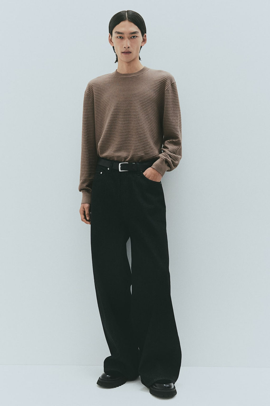 Jersey en punto con textura Regular Fit - H&m фото 2