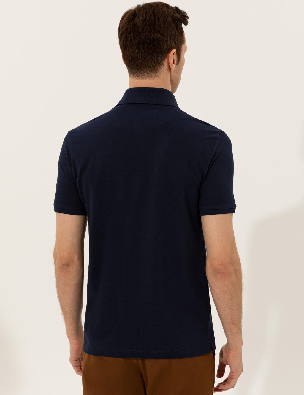 Lacivert Polo Yaka Slim Fit T-Shirt - Cacharel фото 5