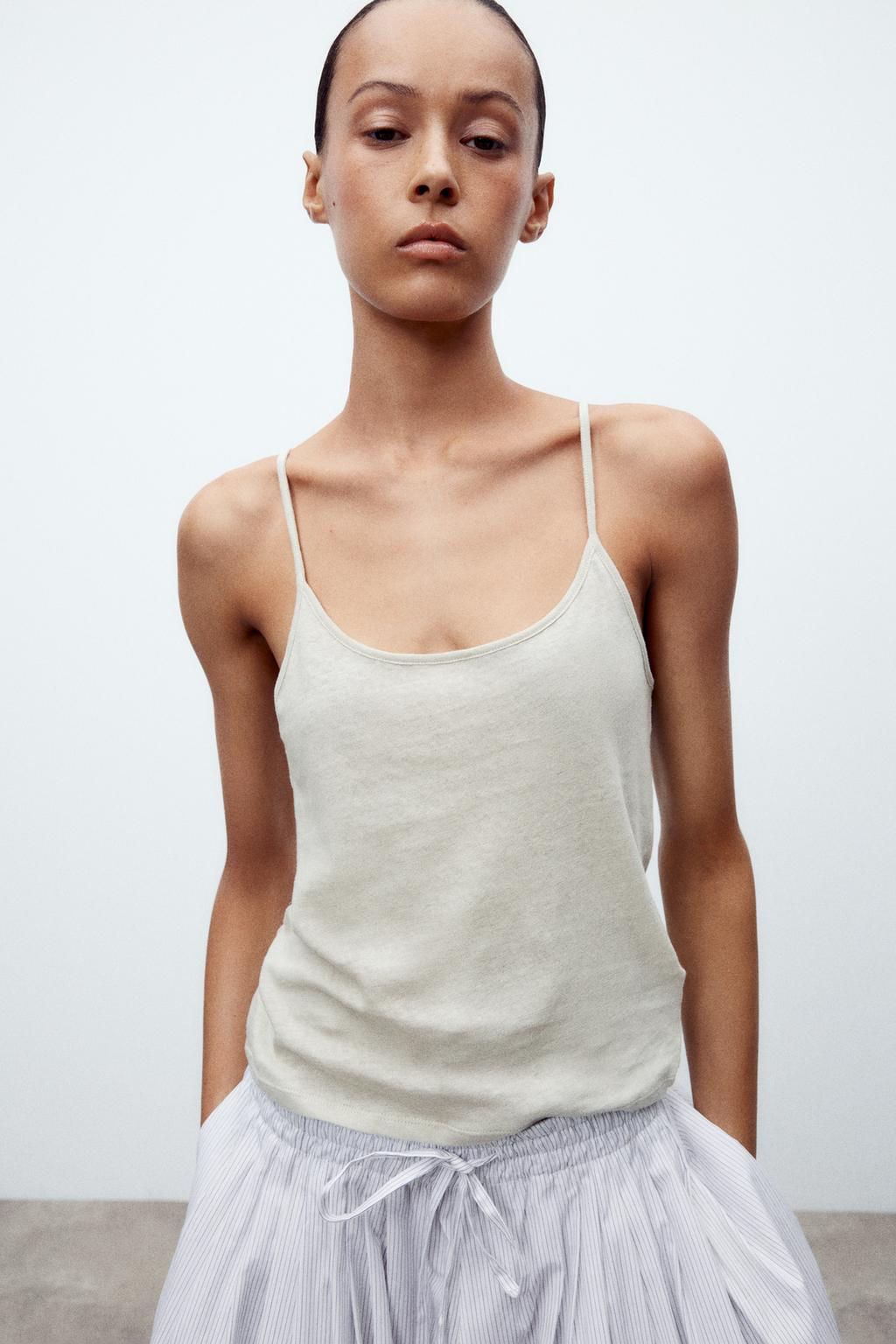 LINEN VEST TOP - Zara фото 10