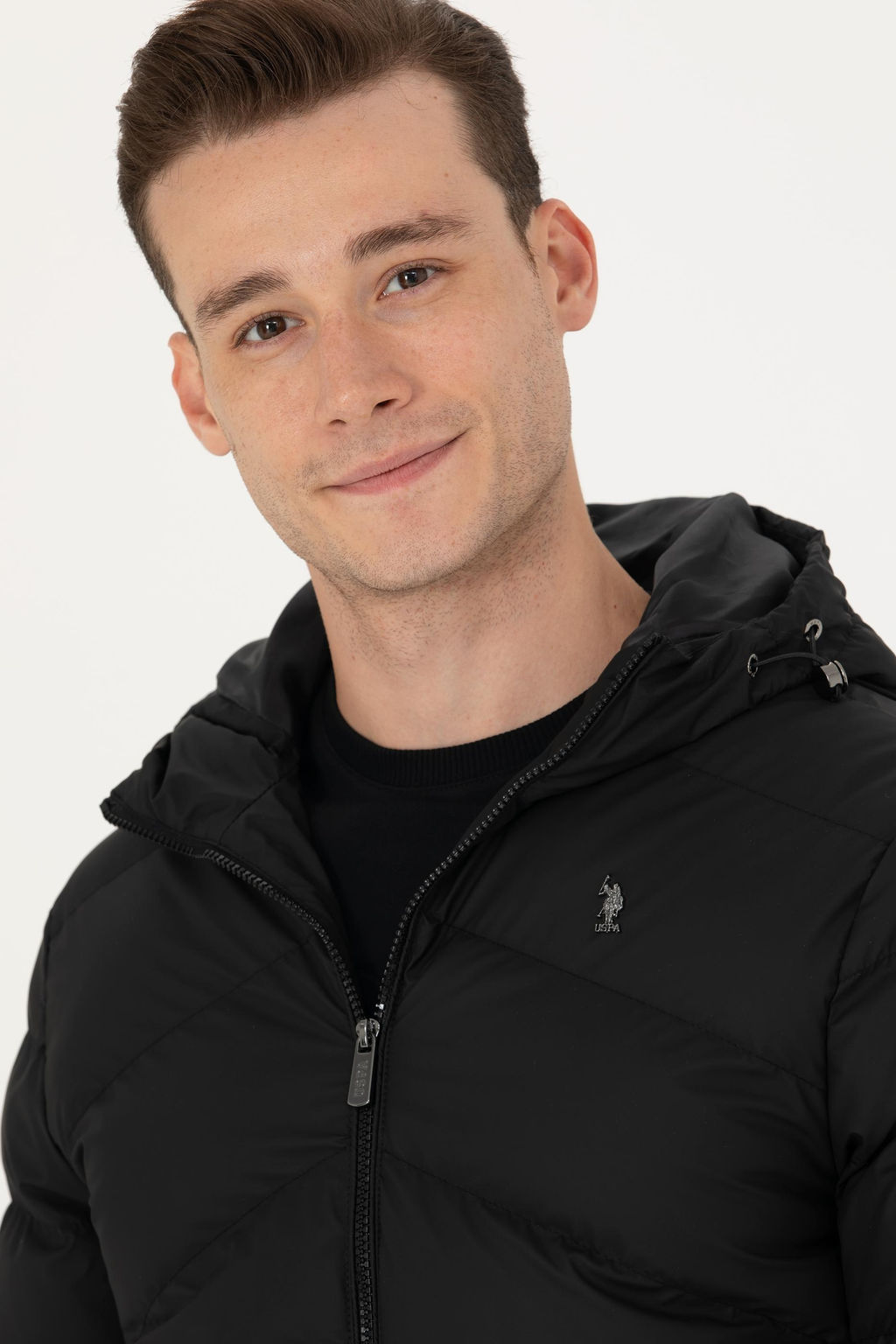 U. S. Polo Assn / Мужская черная кожаная куртка - U.s. polo assn фото 9