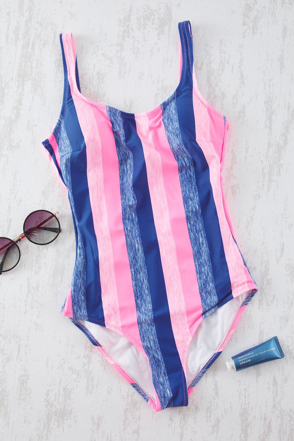 Trendyolmilla Cizgili U Yaka Regular Ask?l? Mayo TBESS25MA00126 фото 5