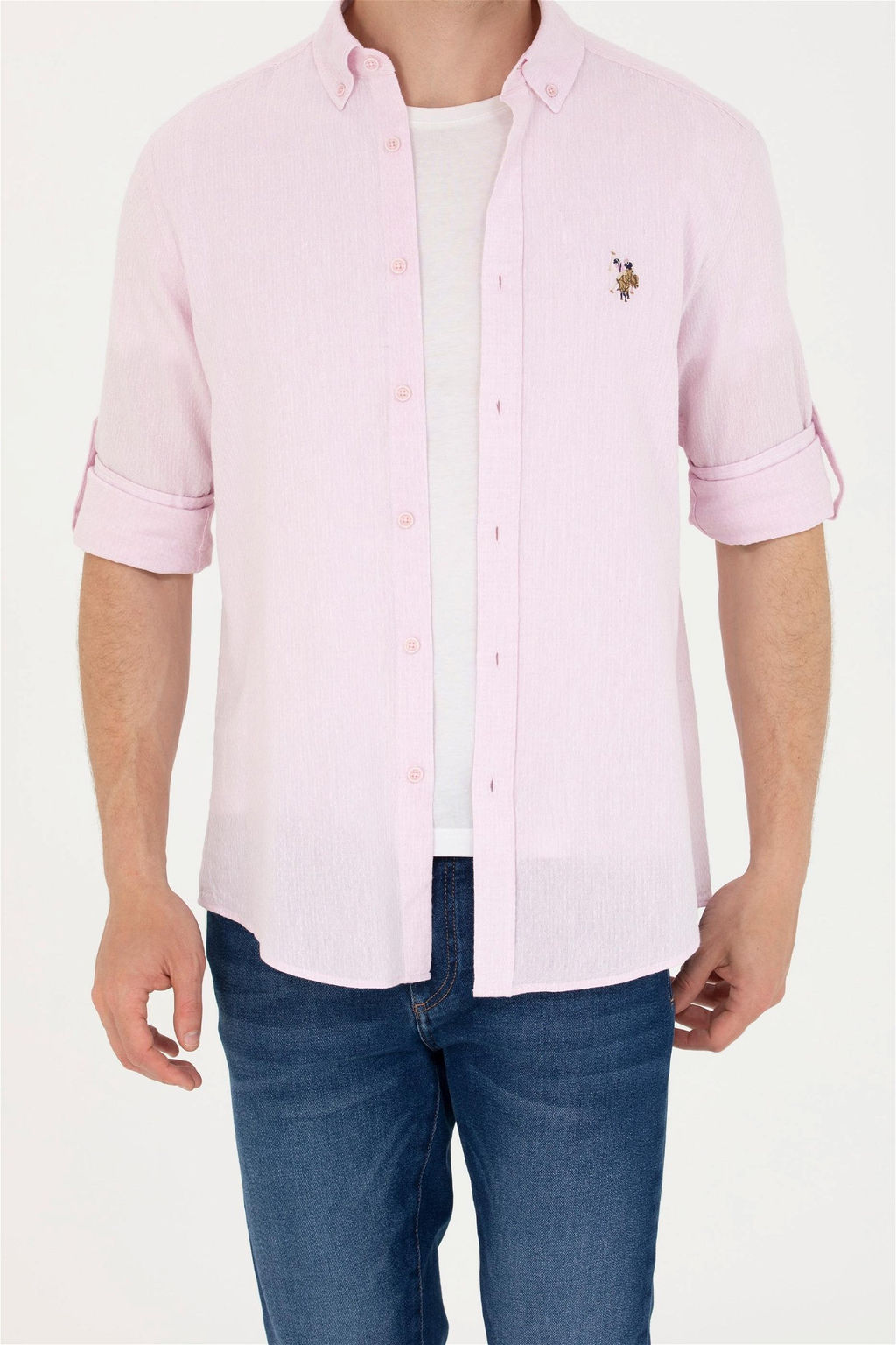 U. S. Polo Assn Мужская рубашка с длинным рукавом Magnolia - U.s. polo assn фото 13