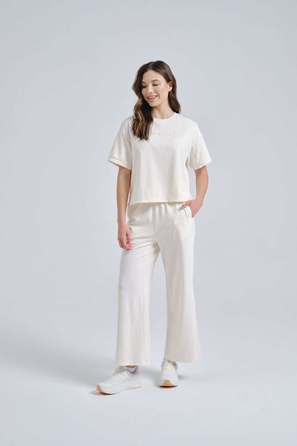 Брюки трикотажные Светло-бежевый - Anta фото 2