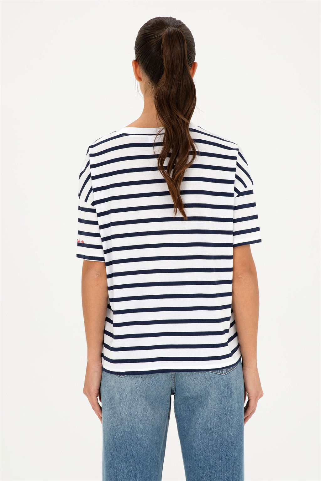 U. S. Polo Assn / Женская белая футболка с круглым вырезом - U.s. polo assn фото 5