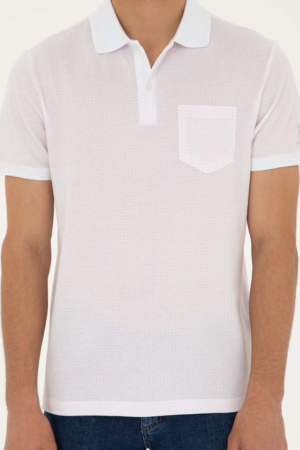 Мужская розовая футболка - U.s. polo assn фото 6