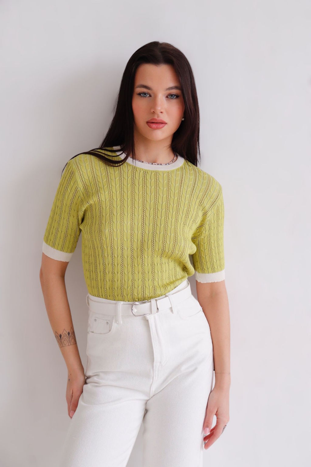 12028 Топ вязаный лайм - Martichelli фото 7