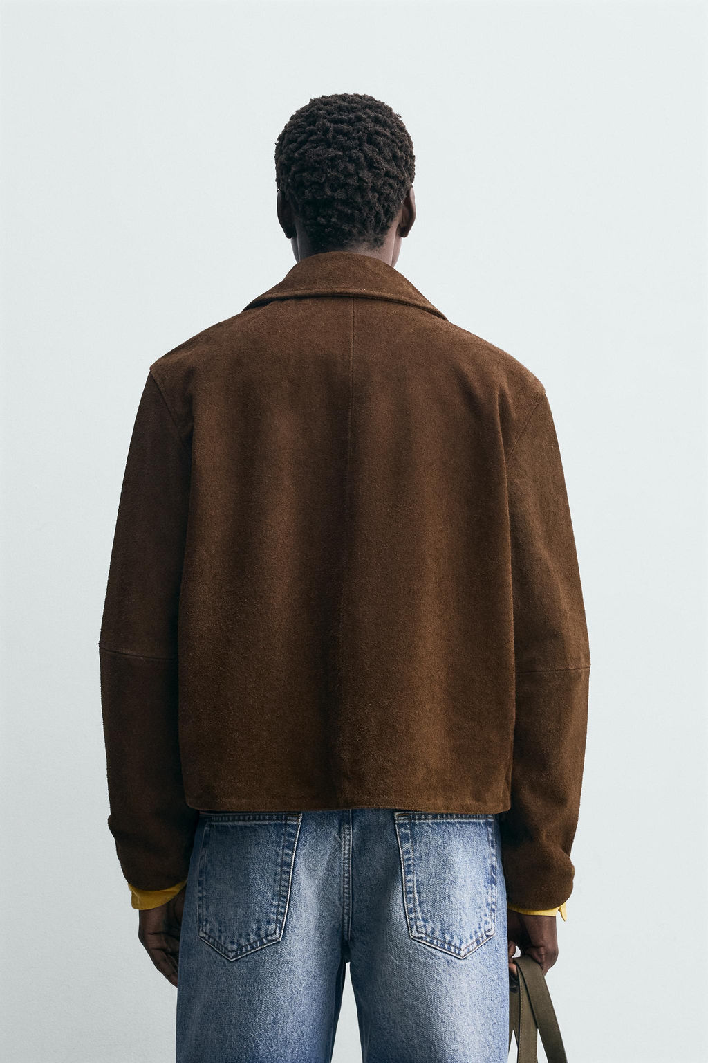LEATHER SUEDE JACKET - Zara фото 12