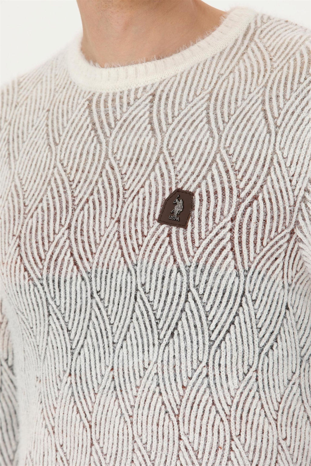 Мужской кремовый свитер - U.s. polo assn фото 14