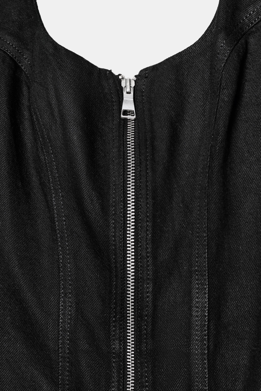 Z1975 COATED DENIM MIDI DRESS