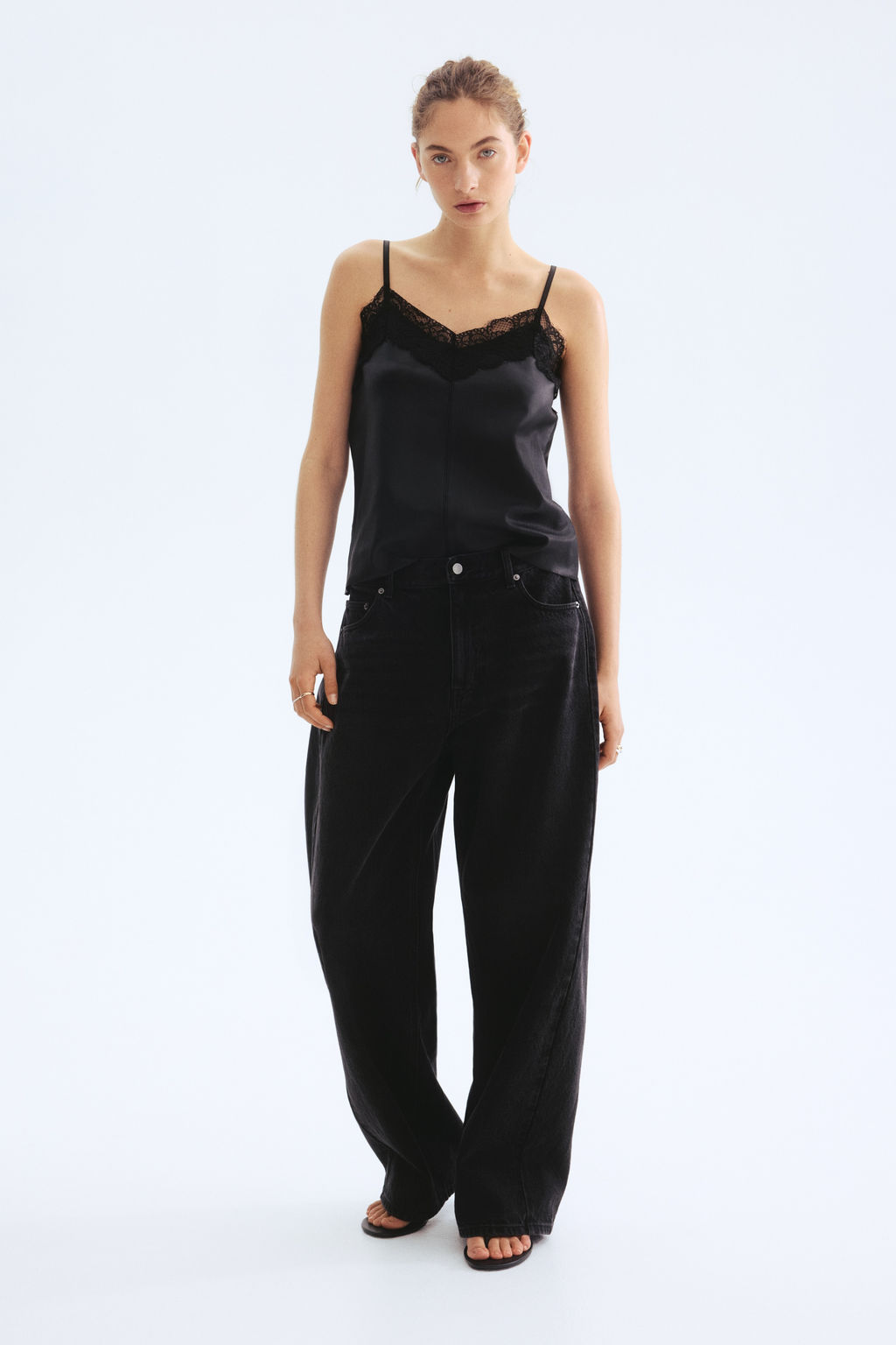 Top de tirantes con ribete de encaje - H&m фото 4