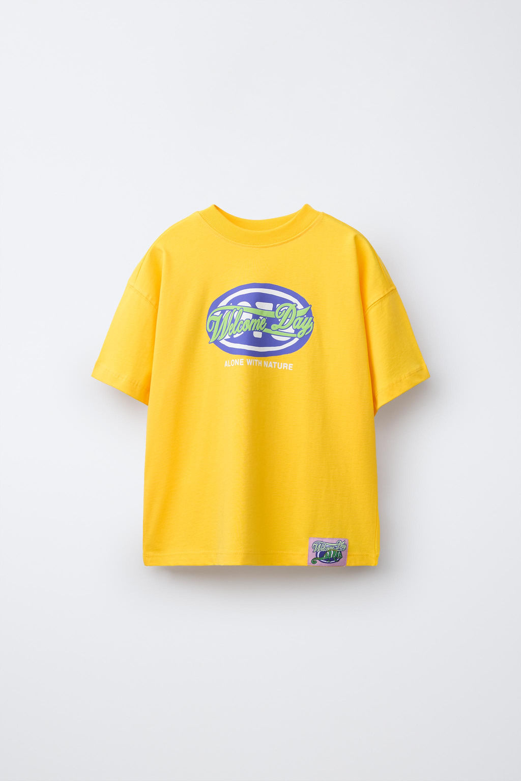 CAMISETA ESTAMPADO RELIEVE / Mostaza - Zara фото 3