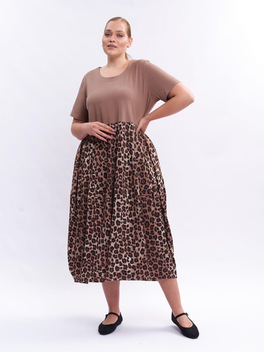Платье комбинированное ZPP23507LEO18