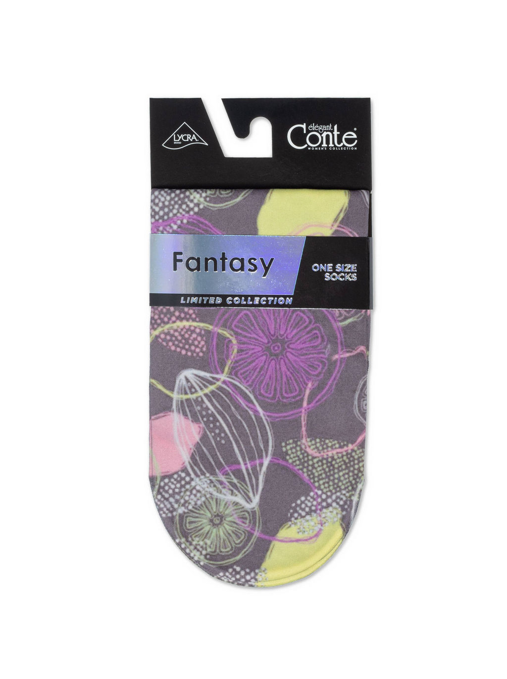 Цена за 2 пары. Носки Классические CONTE Лимитированные носки с принтом Lemon 36-39 - Conte elegant фото 3