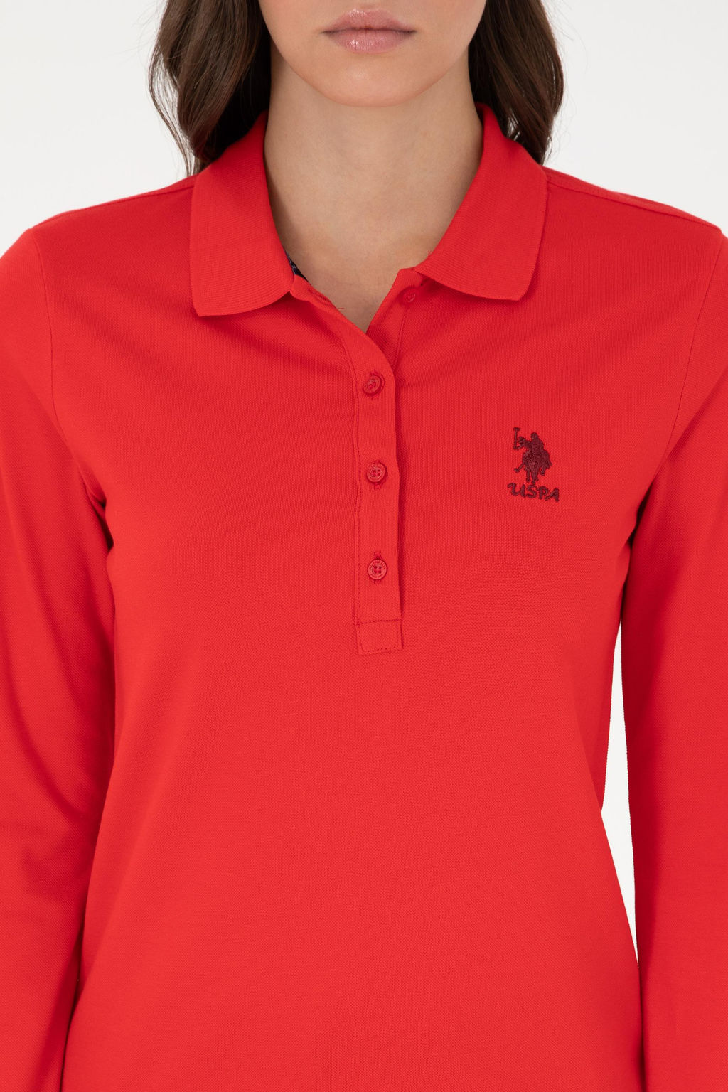 Свитшот женский U.S. Polo Assn красный  фото 6