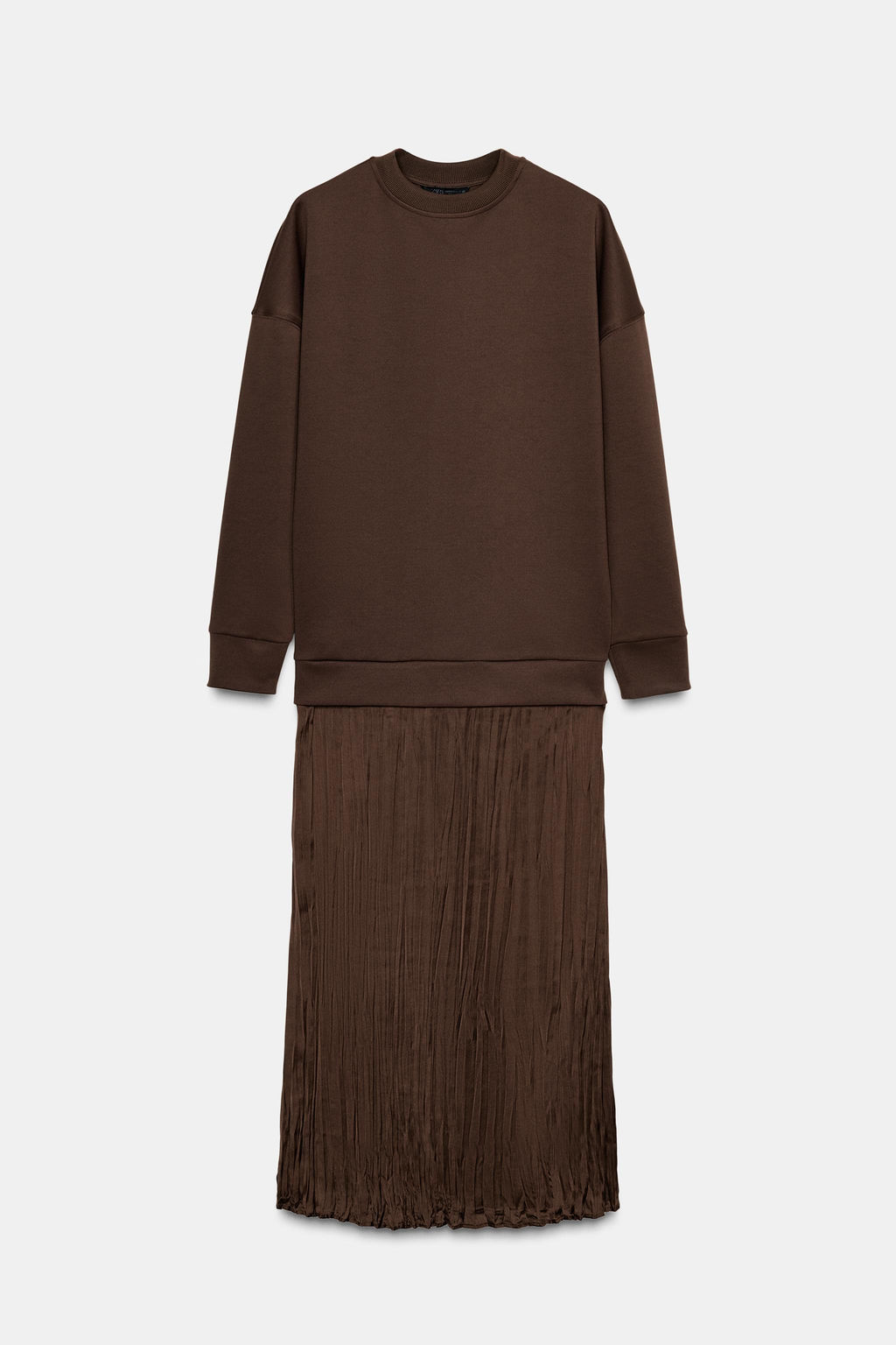 COMBINED SATIN DRESS - Zara фото 5