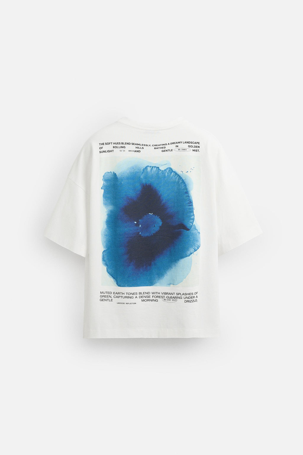 WATERCOLOUR PRINT T-SHIRT - Zara фото 8