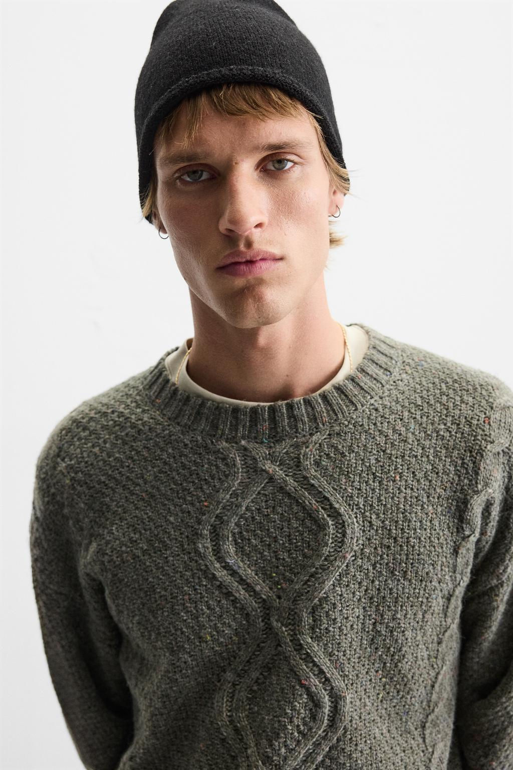CABLE KNIT JUMPER - Zara фото 5
