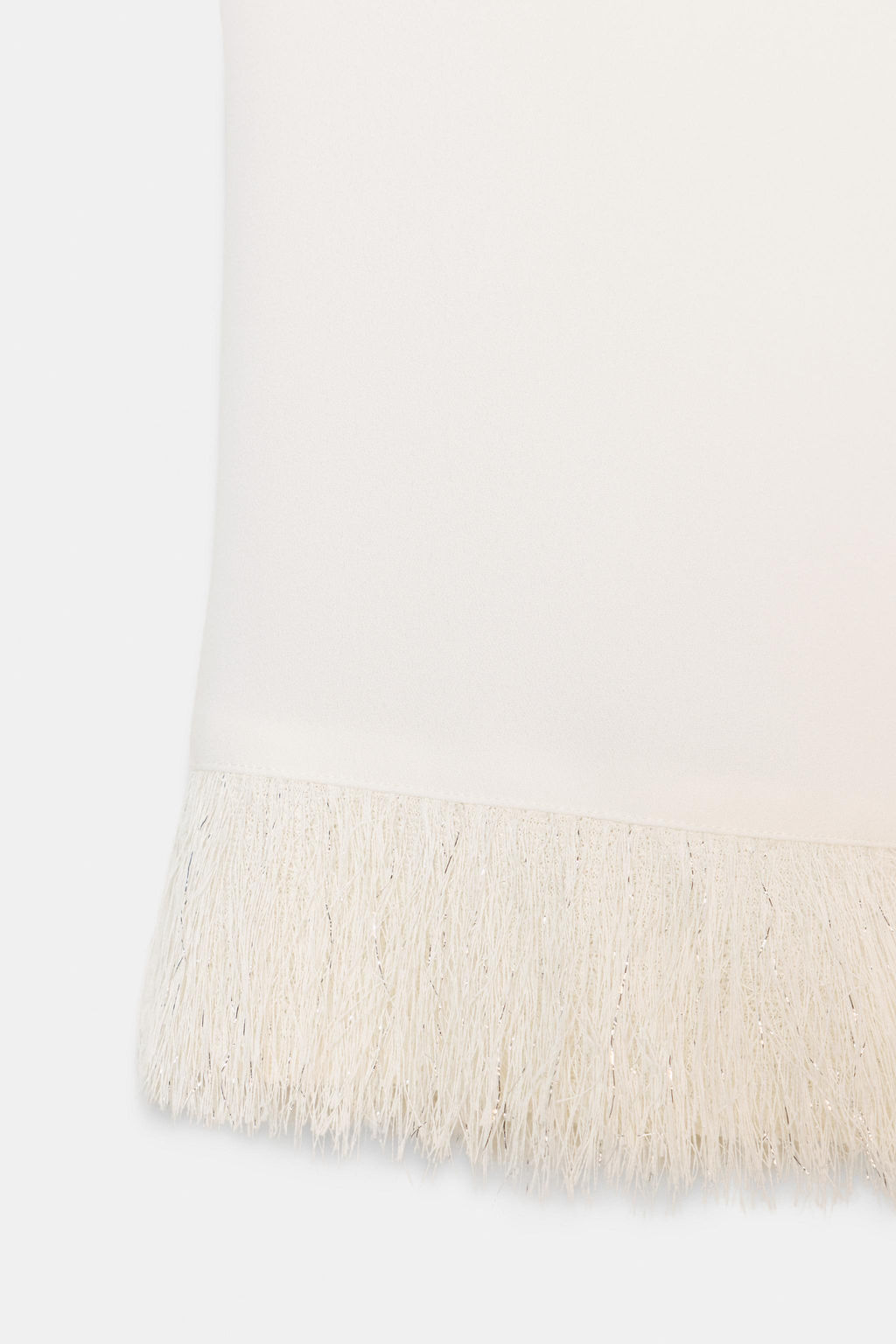 TOP WITH SHOULDER PADS AND FRINGING - Zara фото 8