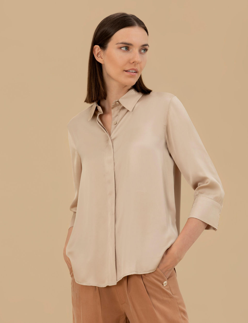 Kum Comfort Fit Saten G_mlek - Pierre cardin фото 3