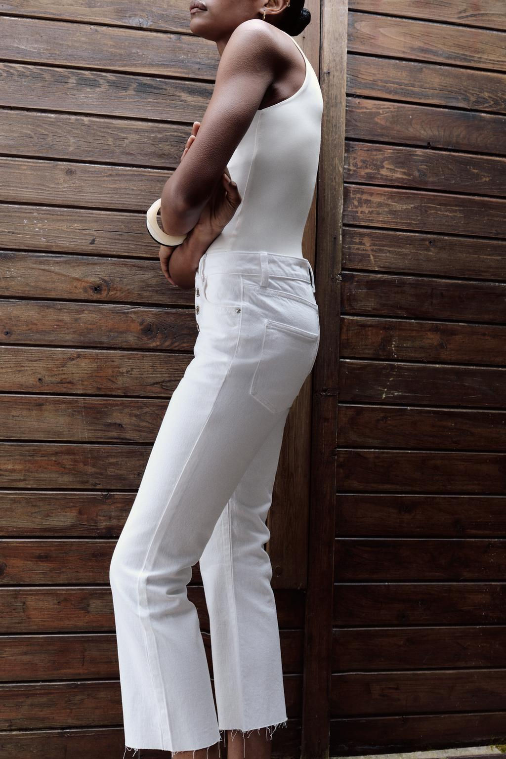 POLYAMIDE TOP WITH WIDE STRAPS - Zara фото 43