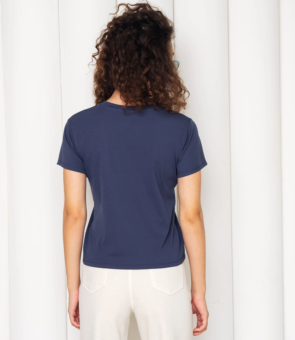 Футболка #КТ4502, синий - Dommod фото 3