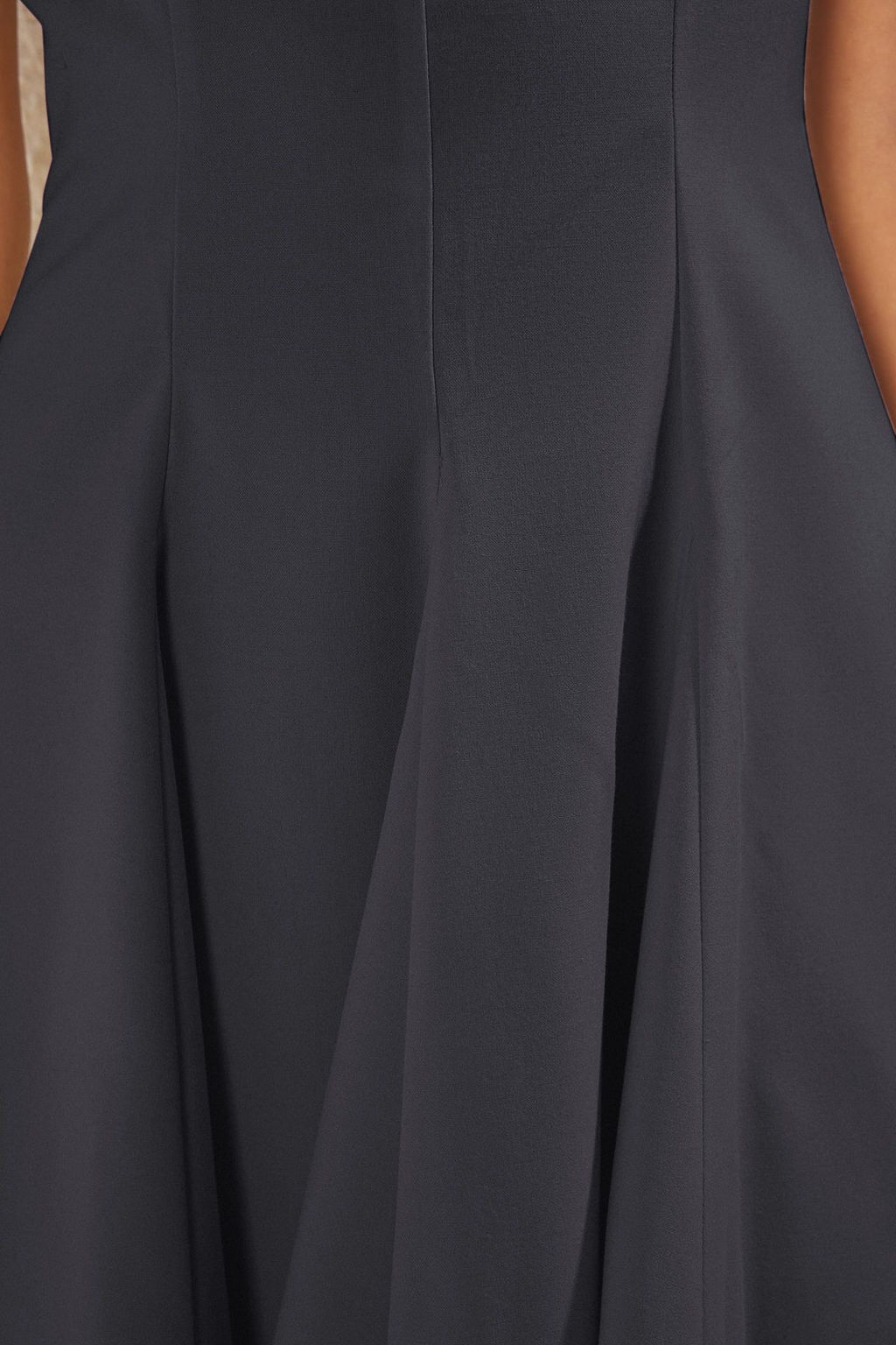 TRENDYOLMILLA Lacivert Cizgili Etegi Belden Ac?lan Bisiklet Yaka Mini Poliviskon Dokuma Elbise TWOAW25EL00244  фото 25