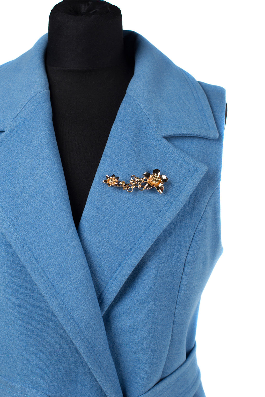 01-09081 Пальто женское демисезонное (пояс) - El podio фото 6