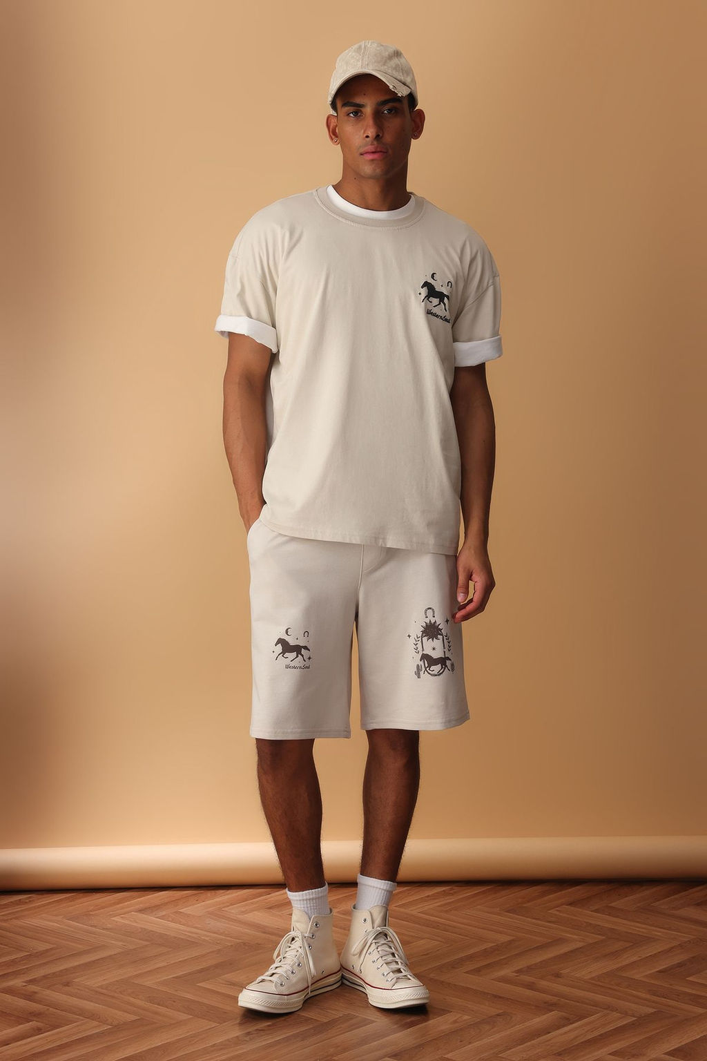 TRENDYOL MAN Tas Oversize/Genis Kesim Kabar?k Hayvan Bask?l? T-Shirt TMNSS25TS00136 - Trendyolmilla фото 2