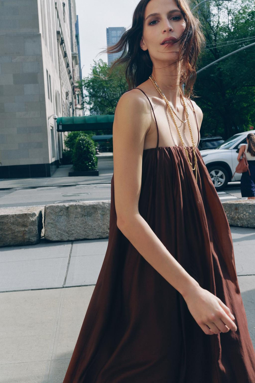 ZW COLLECTION MULTI-POSITION BALLOON DRESS - Zara фото 9