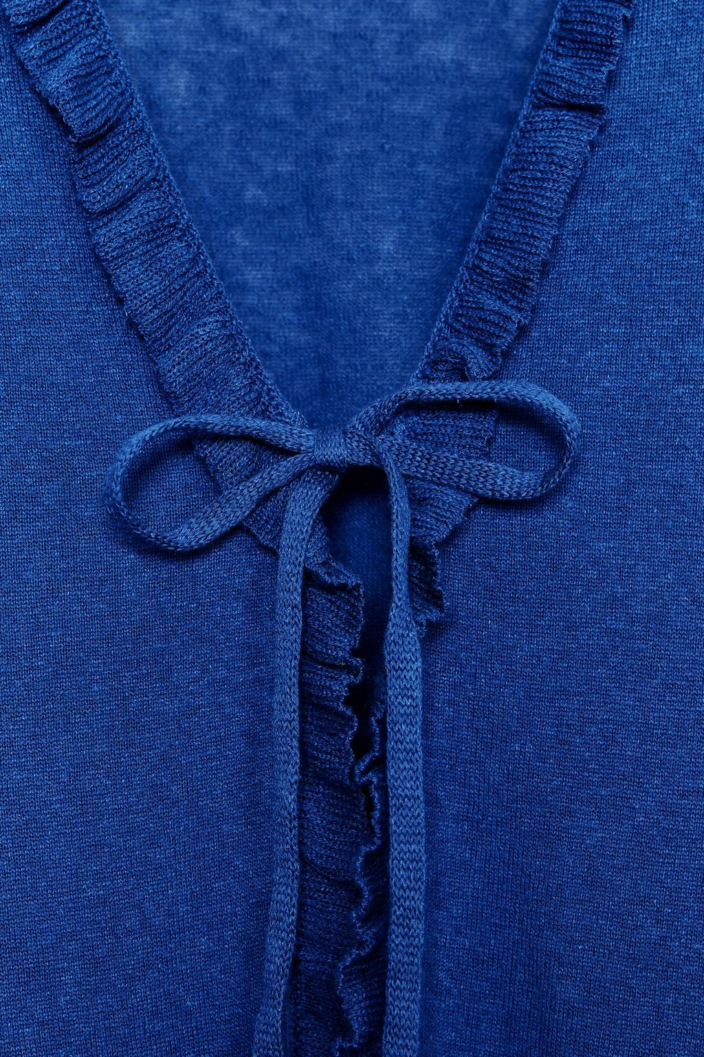 RUFFLE TRIM CARDIGAN - Zara фото 6