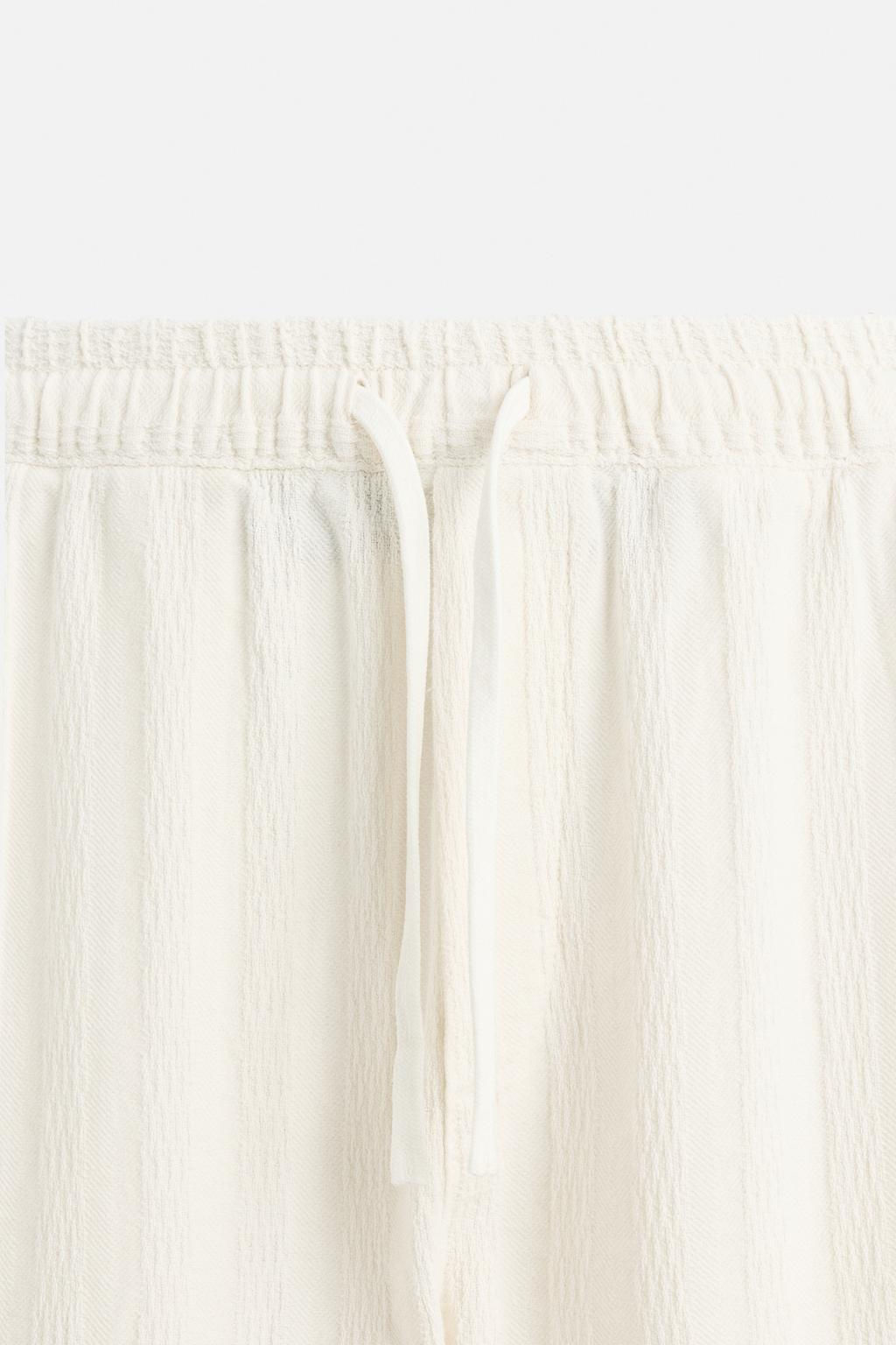 RELAXED FIT JACQUARD TROUSERS - Zara фото 9
