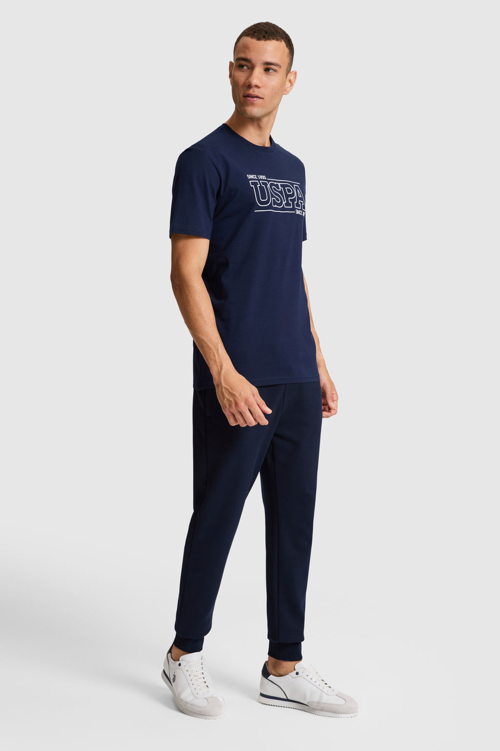 Erkek Lacivert Regular Fit Bisiklet Yaka Ti__rt - U.s. polo assn фото 4