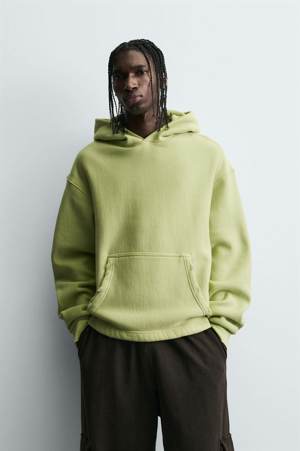 WASHED-EFFECT HOODIE