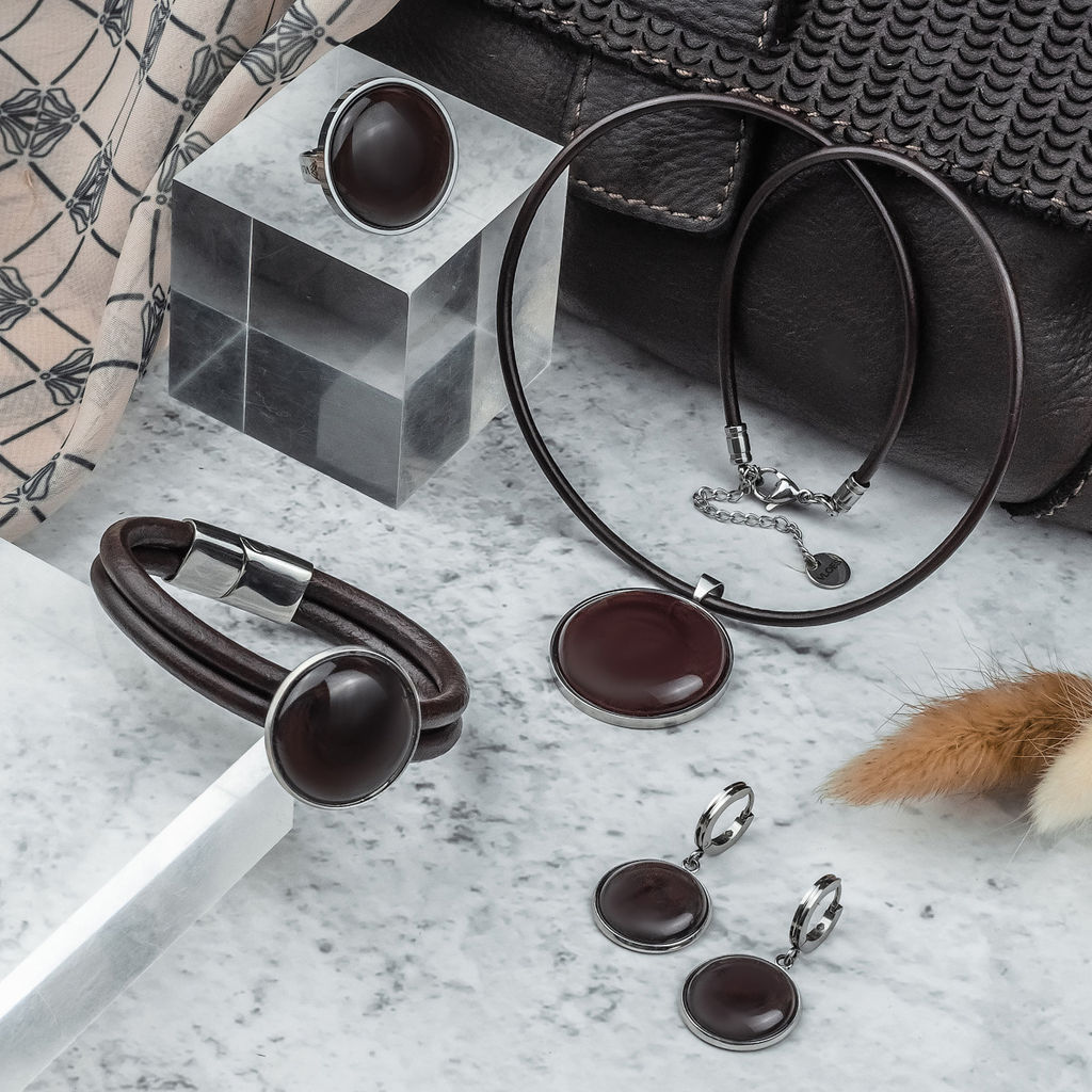 Серьги из муранского стекла MAROON LS3550 - Vloes фото 6