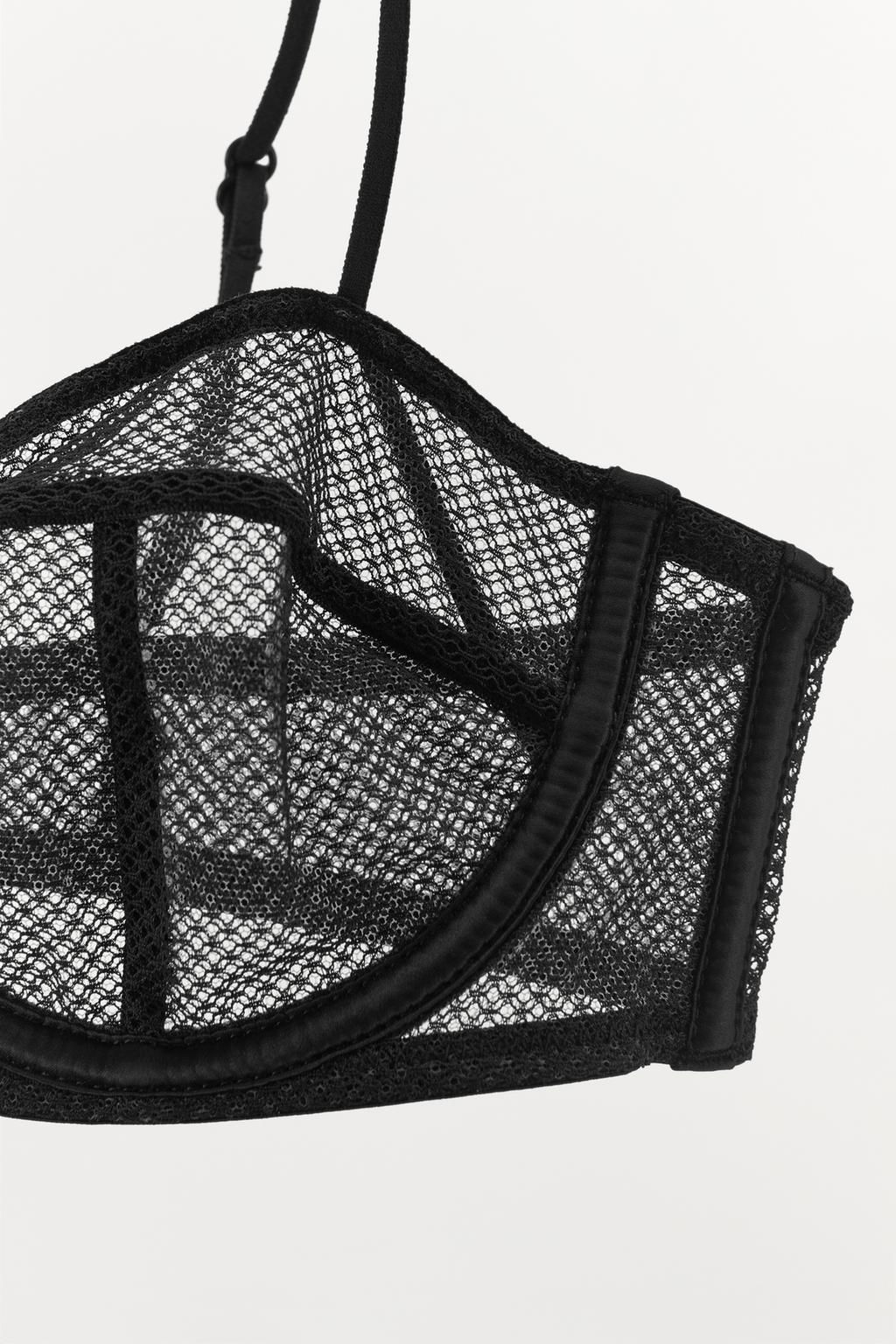 MESH UNDERWIRE BRA - Zara фото 4