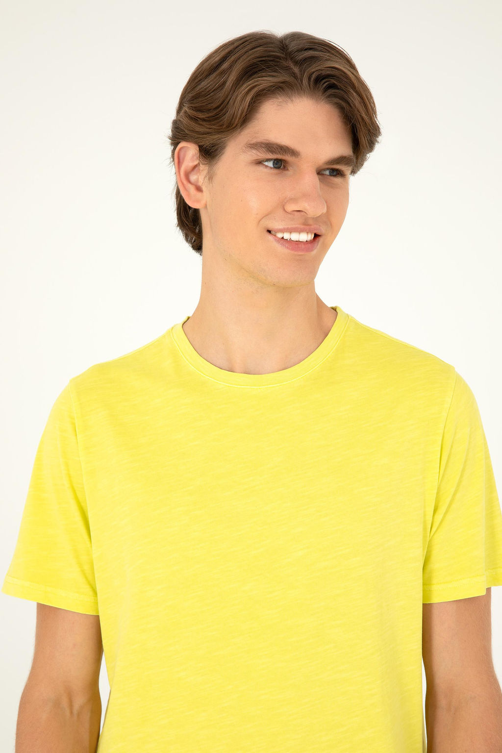 Мужская базовая футболка фисташкового цвета - U.s. polo assn фото 2