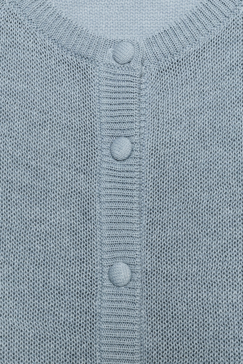 CHAQUETA R?STICA PUNTO / Gris azul - Zara фото 10