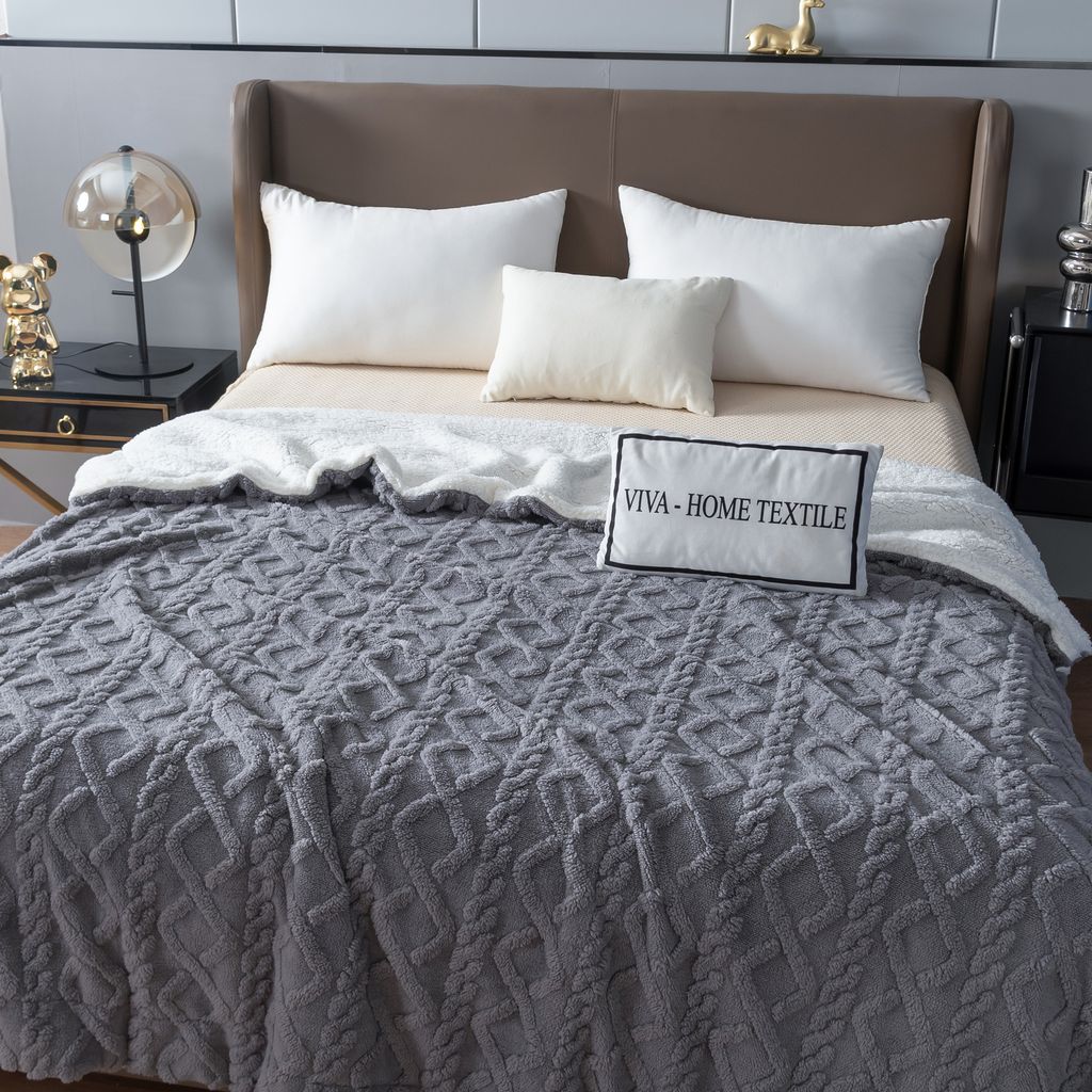 Плед Fluffy бамбуковая микрофибра FL009 200*230/ - Ситрейд фото 2