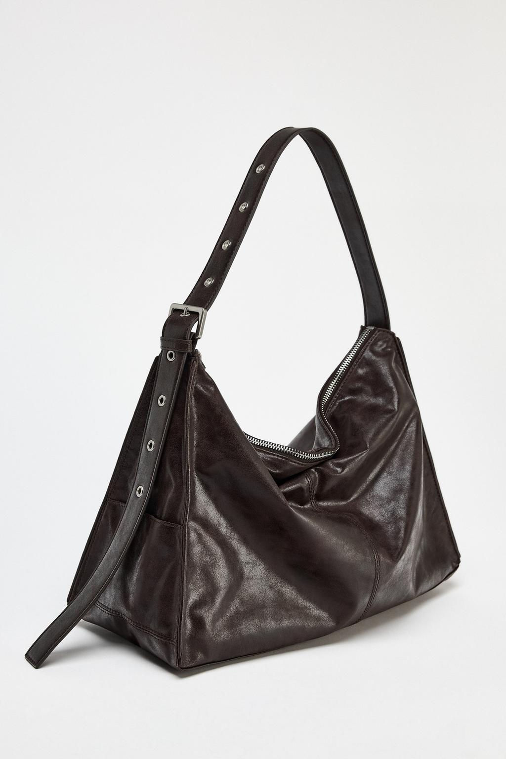 SOFT MAXI BUCKET BAG WITH METAL EYELETS - Zara фото 4