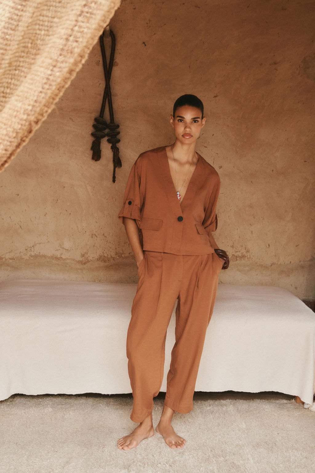 DARTED TROUSERS WITH ELASTIC WAIST - Zara фото 14