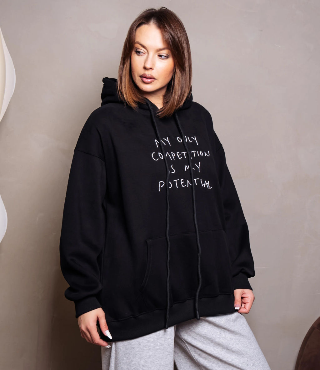 Худи #КТ706 (3), чёрный - Dommod фото 2