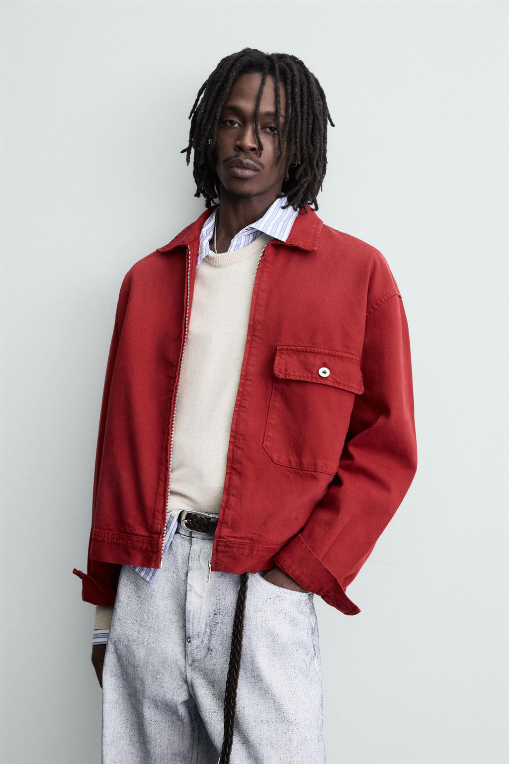 RELAXED FIT DENIM JACKET - Zara фото 5