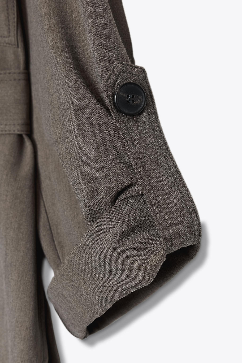 ROLL-UP SLEEVE SHIRT WITH BELT - Zara фото 8