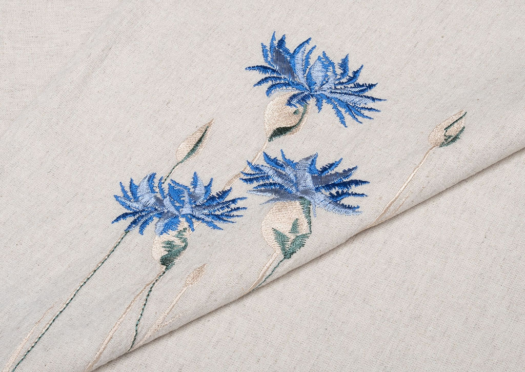 Наволочка верхняя 25С172-ШР/в/ст. 50*70 "Васильки" цв. 330 рис. 37